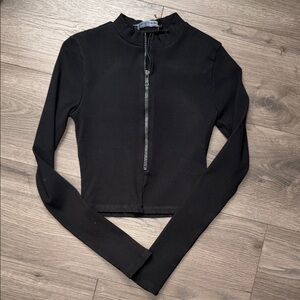 Naked Wardrobe Zip-Up Women's Top